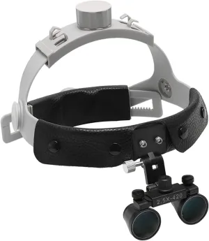 2.5X Headband LED Head Light Lamp for Binocular Loupes Brightness Spot Ajustable Lab Headlamp