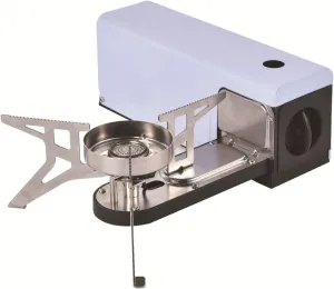 2800W Foldable Camping Stove, Portable Stainless Steel Cassette Stove, Can Be Rotated 90° Butane Stove, for Picnic, Backpacking Hiking, Adventure, Outdoor Patio