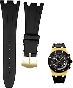 28mm Soft Rubber Watch Strap For AP ROYAL OAK 40mm 42mm Watchband Bracelet Wristband