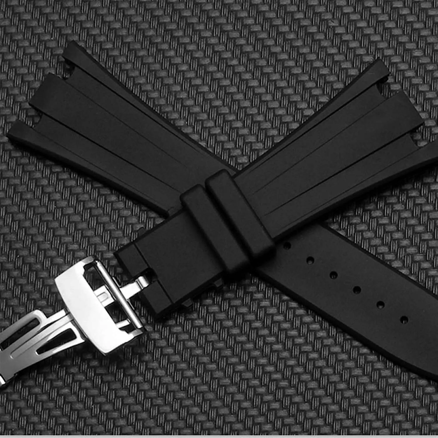 28mm Soft Rubber Watch Strap For AP ROYAL OAK 40mm 42mm Watchband Bracelet Wristband