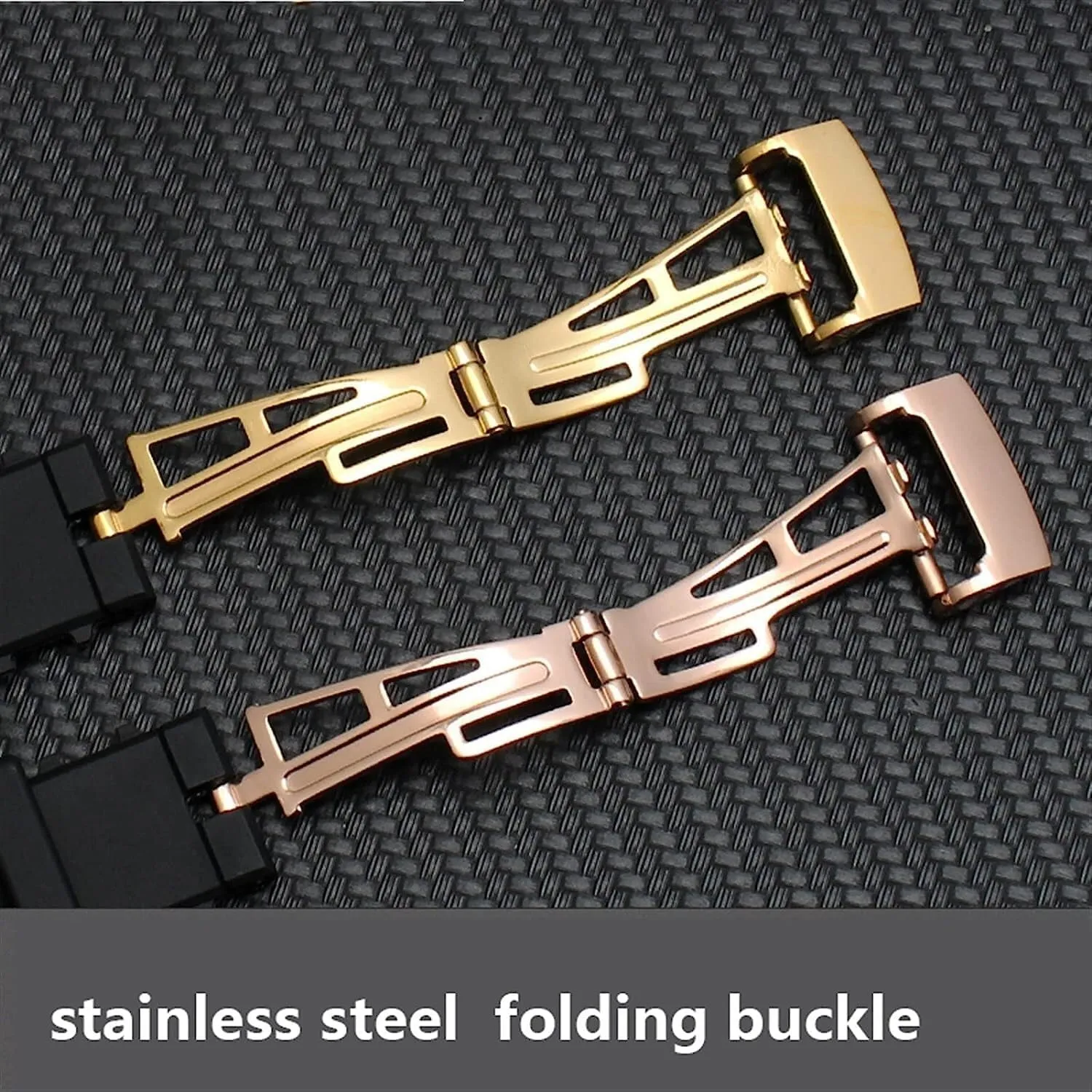 28mm Waterproof Rubber Watchband For AP Wrist Watch Watch Straps With Folding Buckle