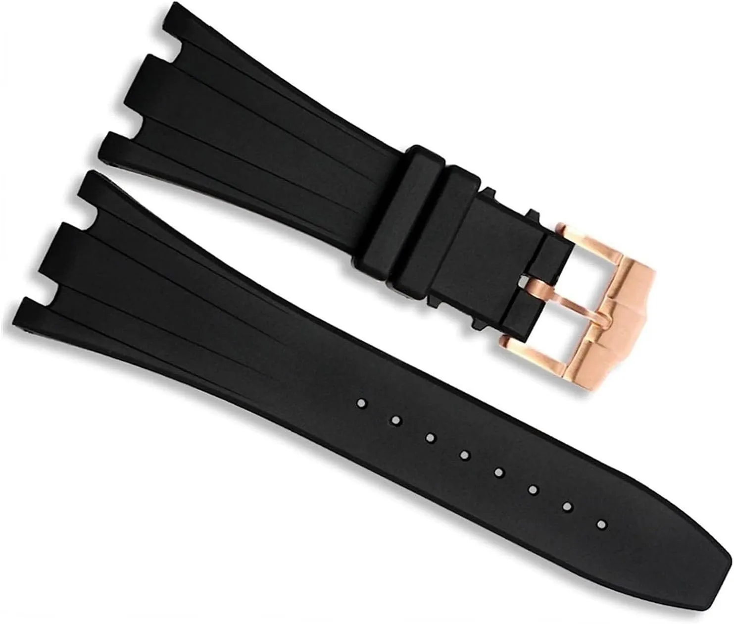 28mm Waterproof Rubber Watchband For AP Wrist Watch Watch Straps With Folding Buckle