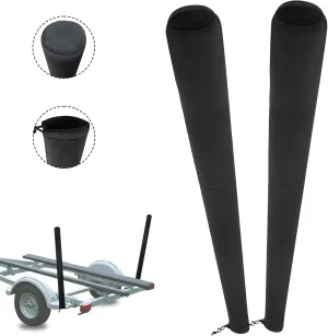 2pcs Boat Trailer Guide Pole Covers,Universal Adjustable Cushion Fillet Neoprene Accessories Trailers Protective Cover,Duty MarineTrailers Poles Cover for Ski,Fishing Boat or Sailboat Trailer