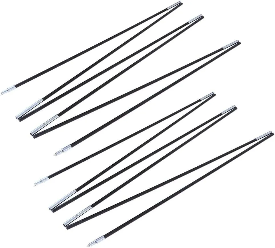 2Pcs Camping Tarp Rod Replacement Adjustable Poles Accessories for Awning