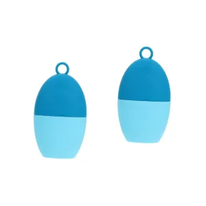 2pcs Ice Face Roller Compact Icing Tool for Skin Care Reduces Puffiness Enlarges Pores Easy to Hold Portable Design for Travel Home Use Durable Material