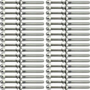3/16 T316 Stainless Steel Stud Tensioner Cable Railing Hardware 60pcs，for Wood & Metal Posts Cable Railing System Kit
