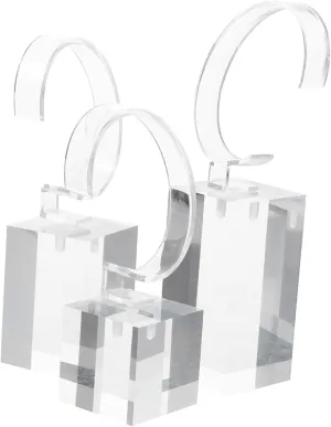 3pcs Boy Girl Watch Stands Multi-function Bracelet Holders for Displaying Boy Girl Jewelry for Nightstands Vanities and Desktops