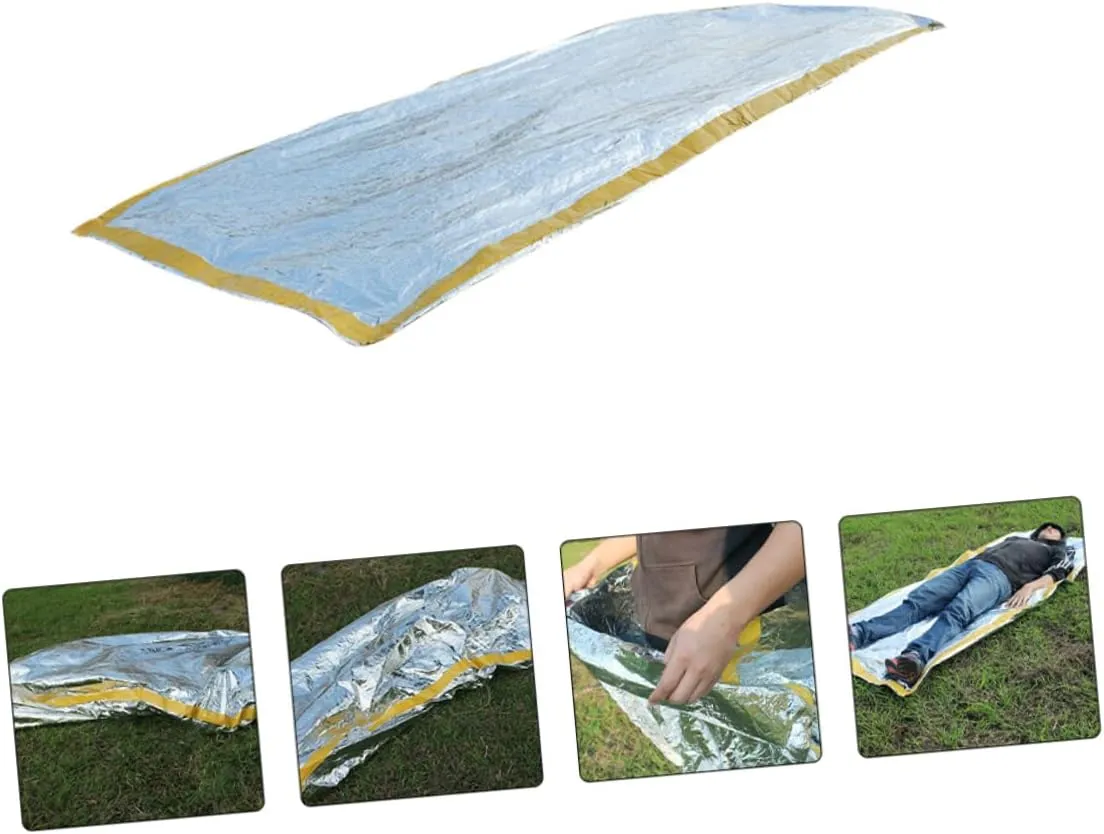 3pcs First Sleeping Bag Sack Sleeping Mats Sleeping Pad Survival Travel Bag Heat Insulation Sleeping