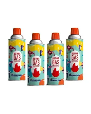 4 Of Gas Premium Pack Automated On Flame Butan