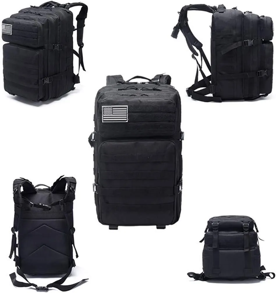 45L Military Backpack Tactica Rucksack Outdoor Assault Pack Hiking Travel Rucksacks