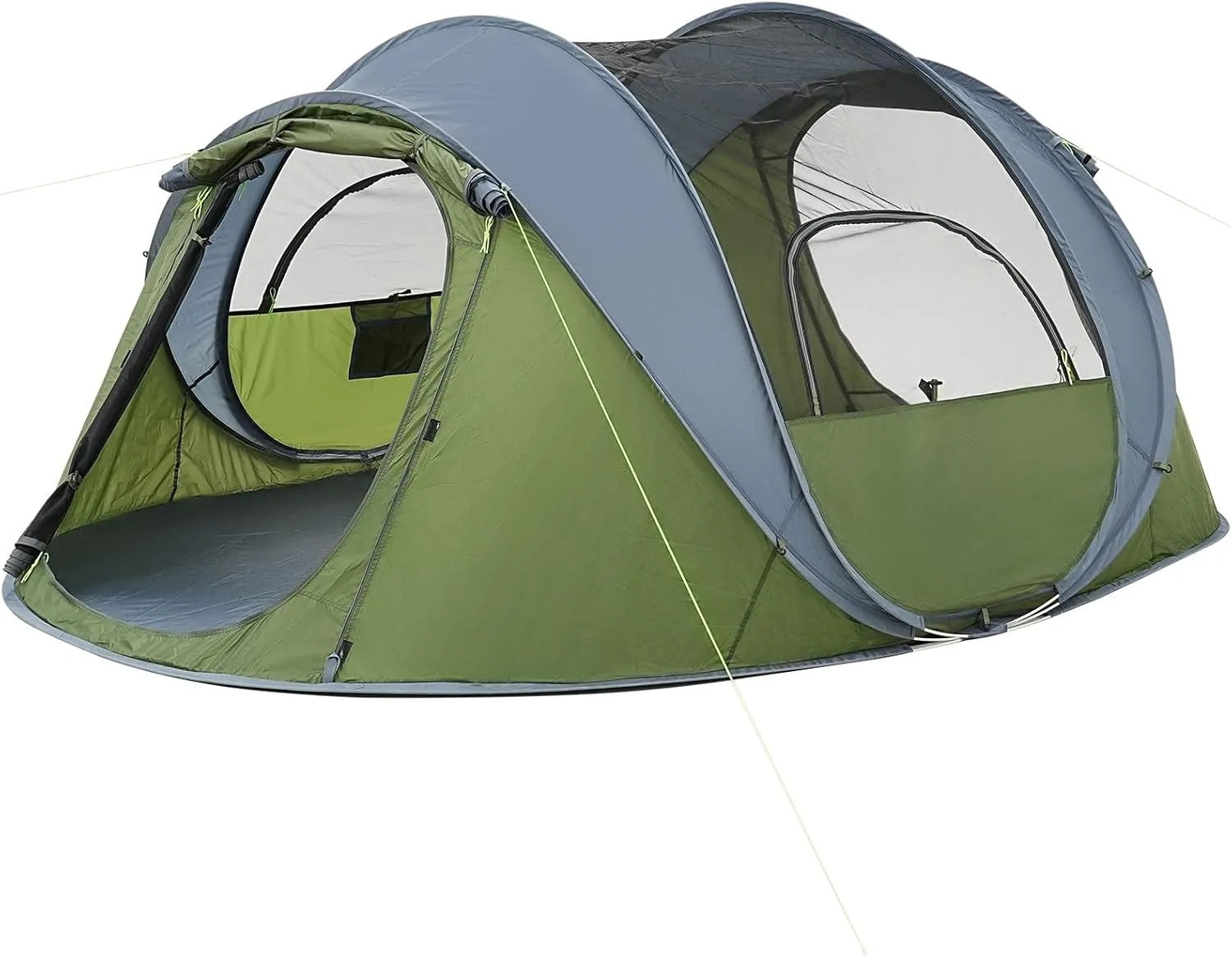 4/6 Person Easy Pop Up Tent, Waterproof, Automatic Setup,2 Doors-Instant Family Tents for Camping, Hiking & Traveling