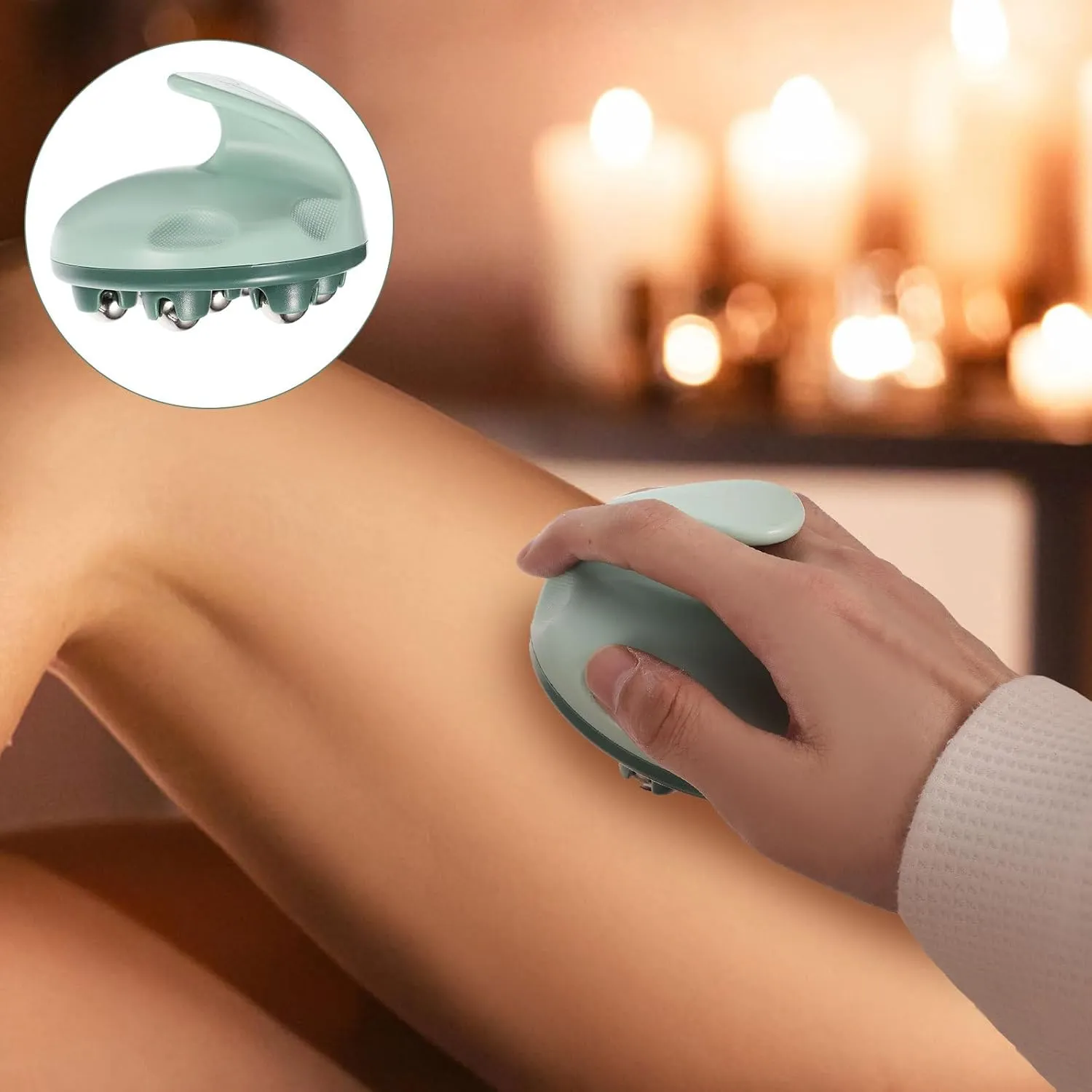 4pcs Roller Ball Massage Tools: Portable Held Massager - Shoulder Neck Foot Massage Tools Deep Acupoint Massager for Body - Ideal for Home and Office Use