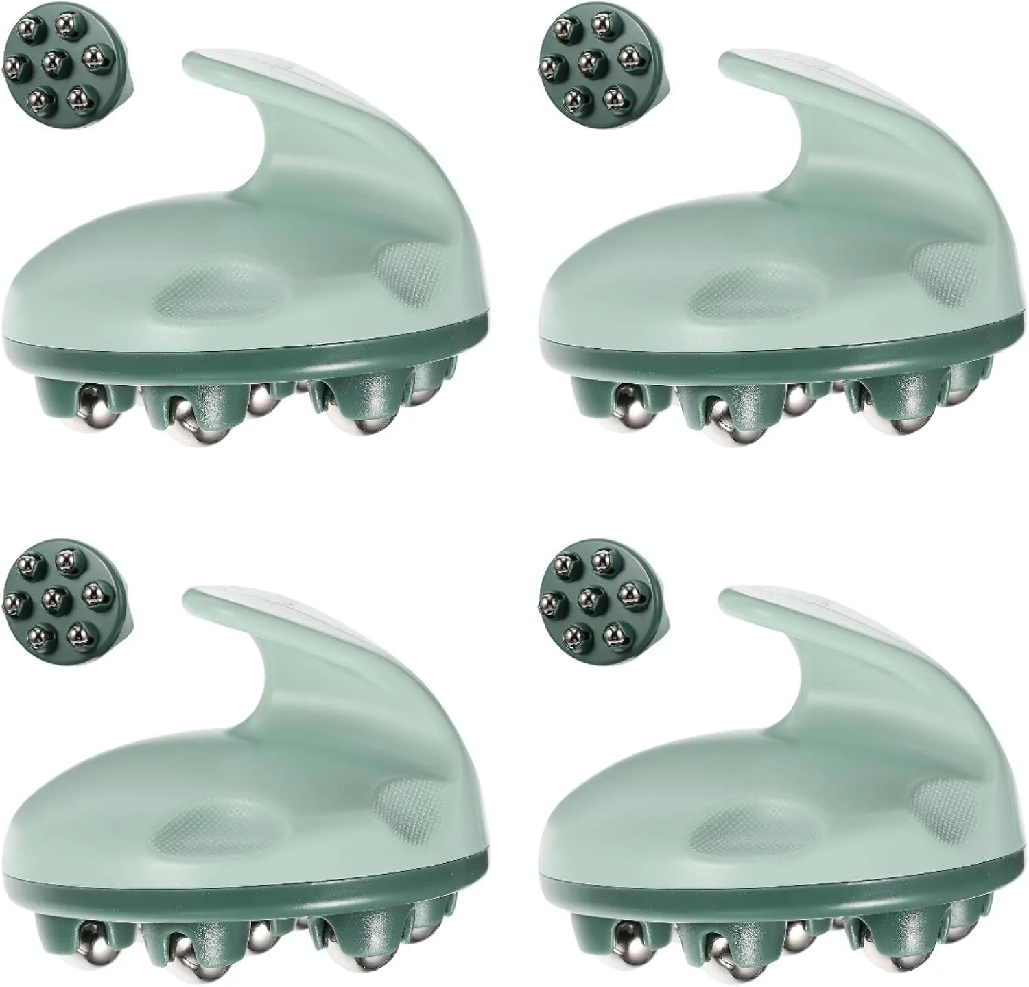 4pcs Roller Ball Massage Tools: Portable Held Massager - Shoulder Neck Foot Massage Tools Deep Acupoint Massager for Body - Ideal for Home and Office Use
