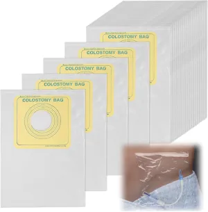 50 Pcs Peritoneal Dialysis Shower Bag Waterproof Cover,Dialysis Catheter Shower Cover,Abdomen PEG Tube Supplies,G Tube Velt,Feeding Tube Supplies,G Tube Accessories Bag,Pd Catheter Holder Belt