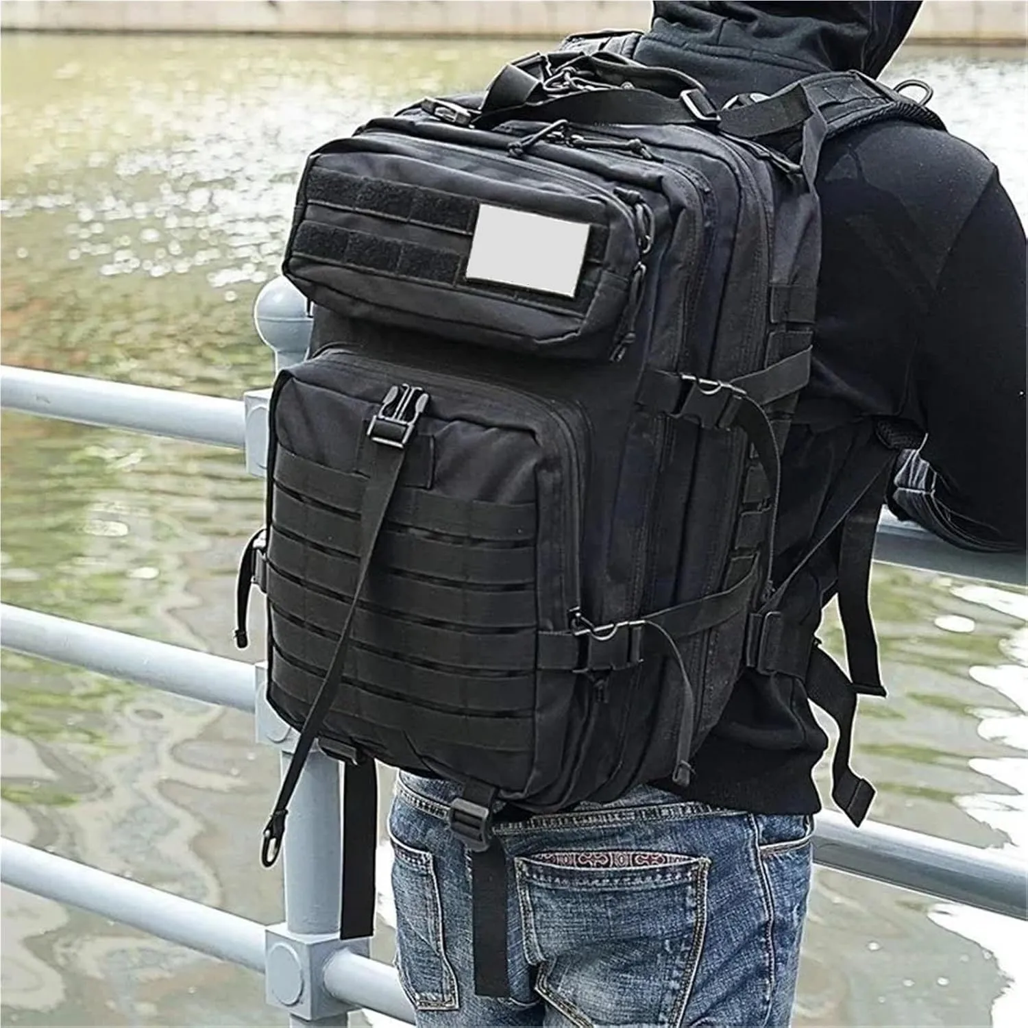 50L Tactical Backpacks Man Traveling Bags Survival Outdoor 3P Assault Pack EDC Molle Pack Hiking Trekking Hunting Bag(Yellow)