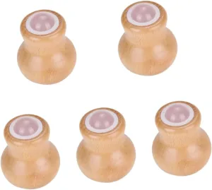 5pcs Jade Face Roller Massage Tool Handle for Eye and Facial Relaxation Compact and Lightweight Design for Home Travel Use