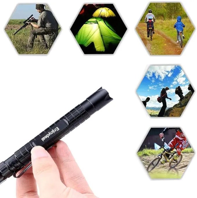 5PCS LED Pen Light Flashlight Ultra Slim 1000LM Penlight Waterproof Pocket Flashlight for Indoor Outdoor Inspection Work Repair and Emergency 5.5inch