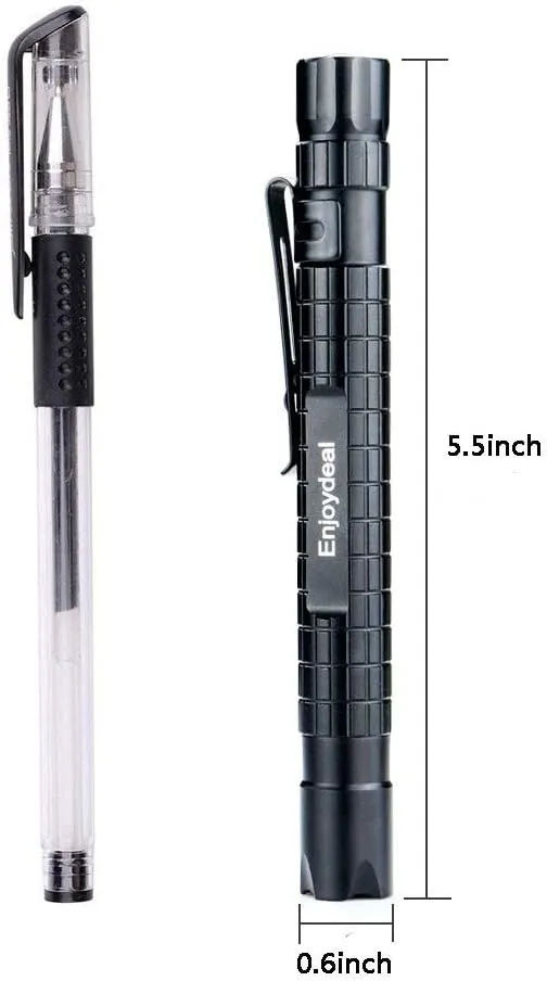 5PCS LED Pen Light Flashlight Ultra Slim 1000LM Penlight Waterproof Pocket Flashlight for Indoor Outdoor Inspection Work Repair and Emergency 5.5inch