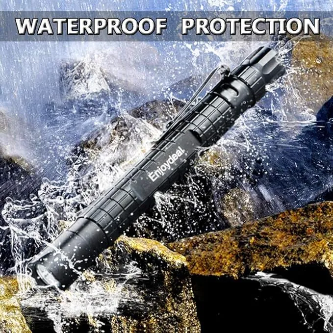 5PCS LED Pen Light Flashlight Ultra Slim 1000LM Penlight Waterproof Pocket Flashlight for Indoor Outdoor Inspection Work Repair and Emergency 5.5inch