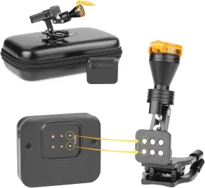 5W Portable Headlight Filter Magnetic Chuck Design Adjustable Brightness Headlamp with Extra Replacement Batteries for Loupe