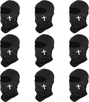 6 PCS Ski Mask Christian Full Face Mask Cross Balaclava Winter Face Cover UV Protection Balaclava Men Women Outdoor Sports