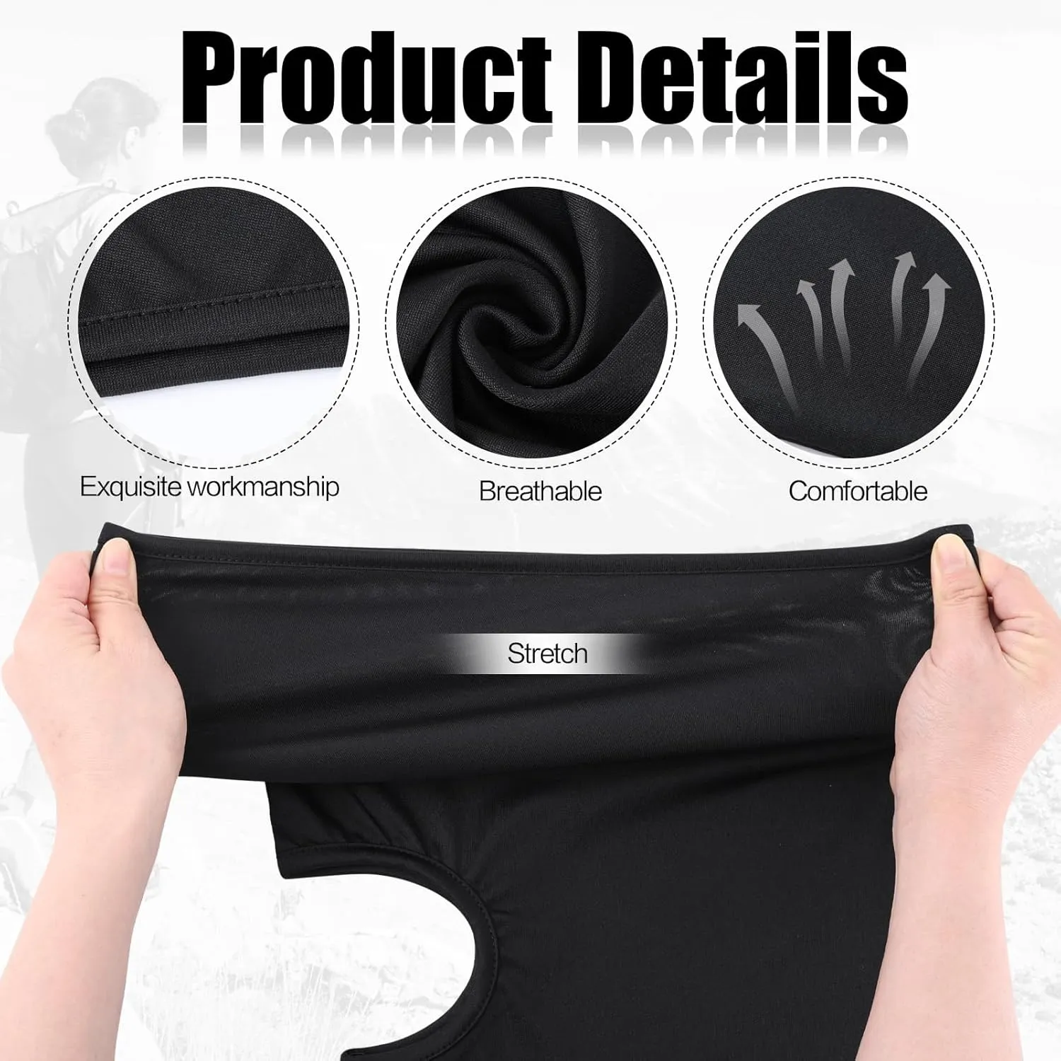 6 PCS Ski Mask Christian Full Face Mask Cross Balaclava Winter Face Cover UV Protection Balaclava Men Women Outdoor Sports