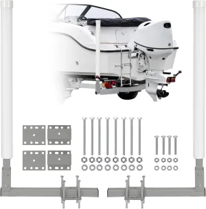 60" Boat Trailer Guide, 2PCS Rustproof Steel Trailer Guide ons, Trailer Guides with Carpet-Padded Boards, Mounting Parts Included, for Ski Boat, Fishing Boat, Sailboat Trailer