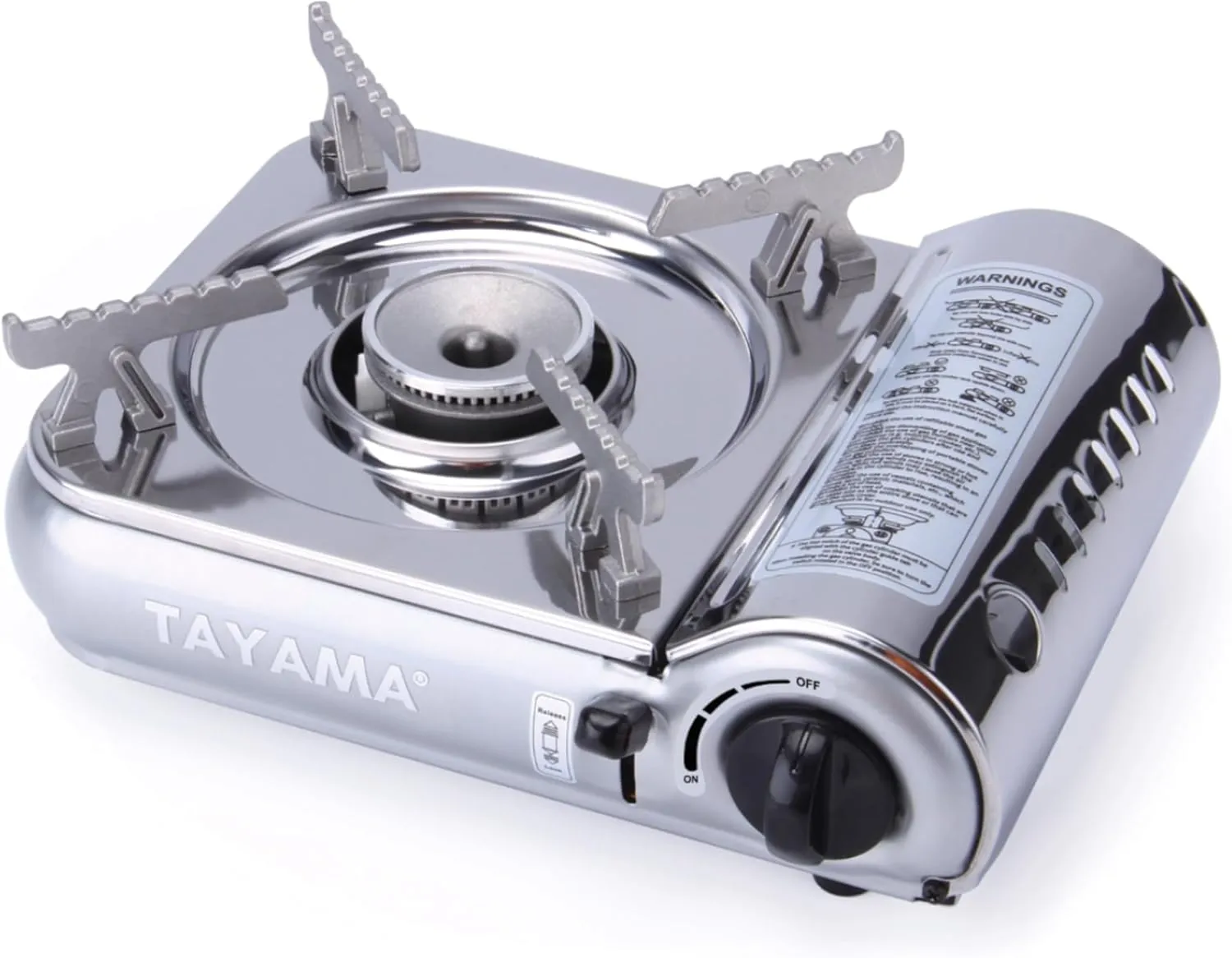 7,000 BTU Mini Stainless Steel Butane Gas Portable Camping Stove