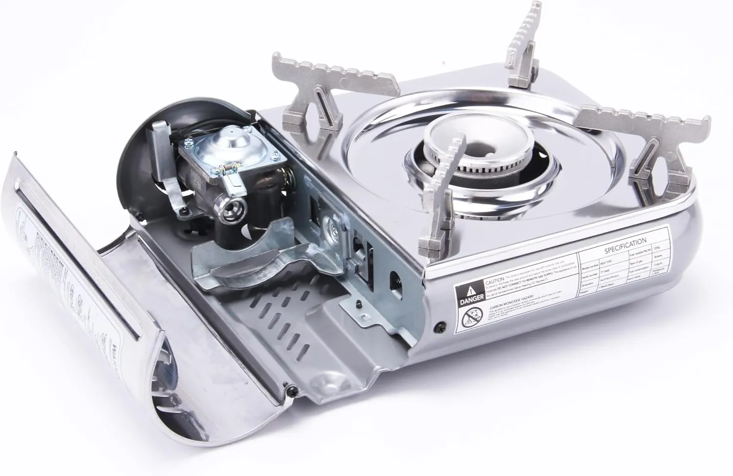 7,000 BTU Mini Stainless Steel Butane Gas Portable Camping Stove