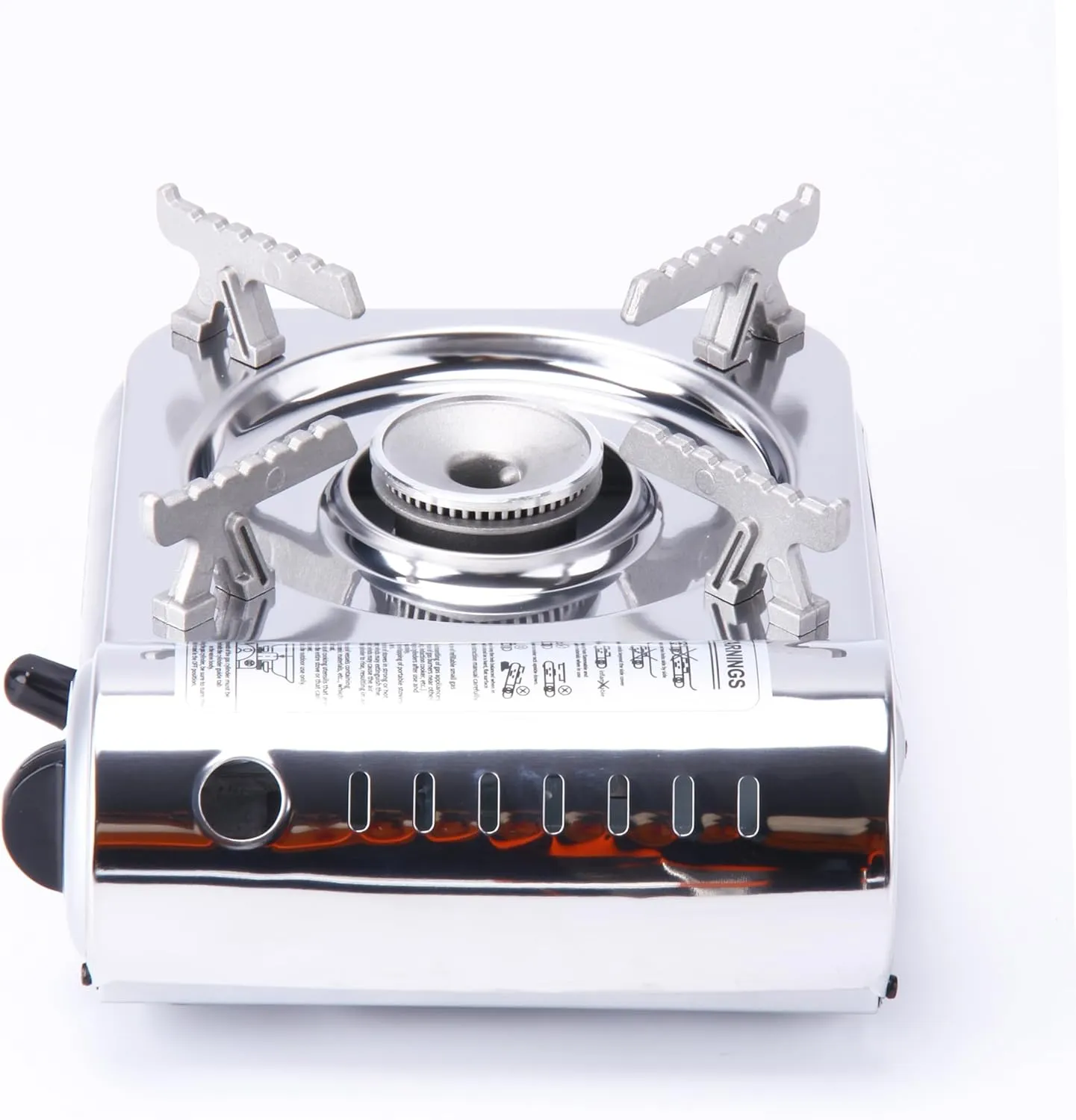 7,000 BTU Mini Stainless Steel Butane Gas Portable Camping Stove