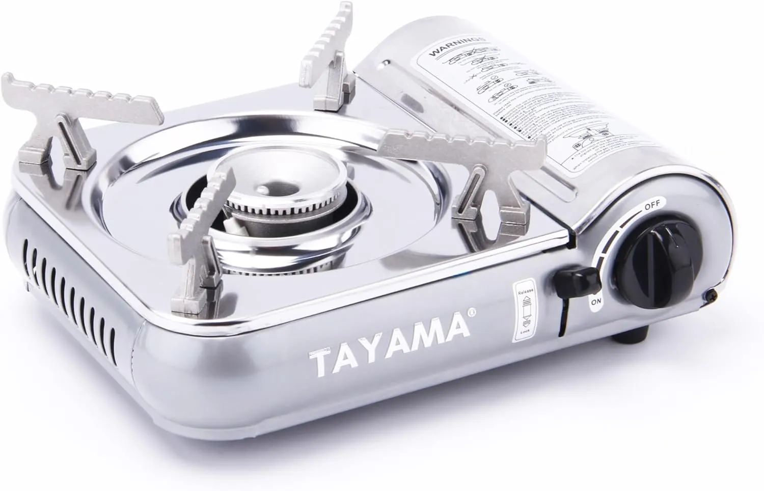 7,000 BTU Mini Stainless Steel Butane Gas Portable Camping Stove