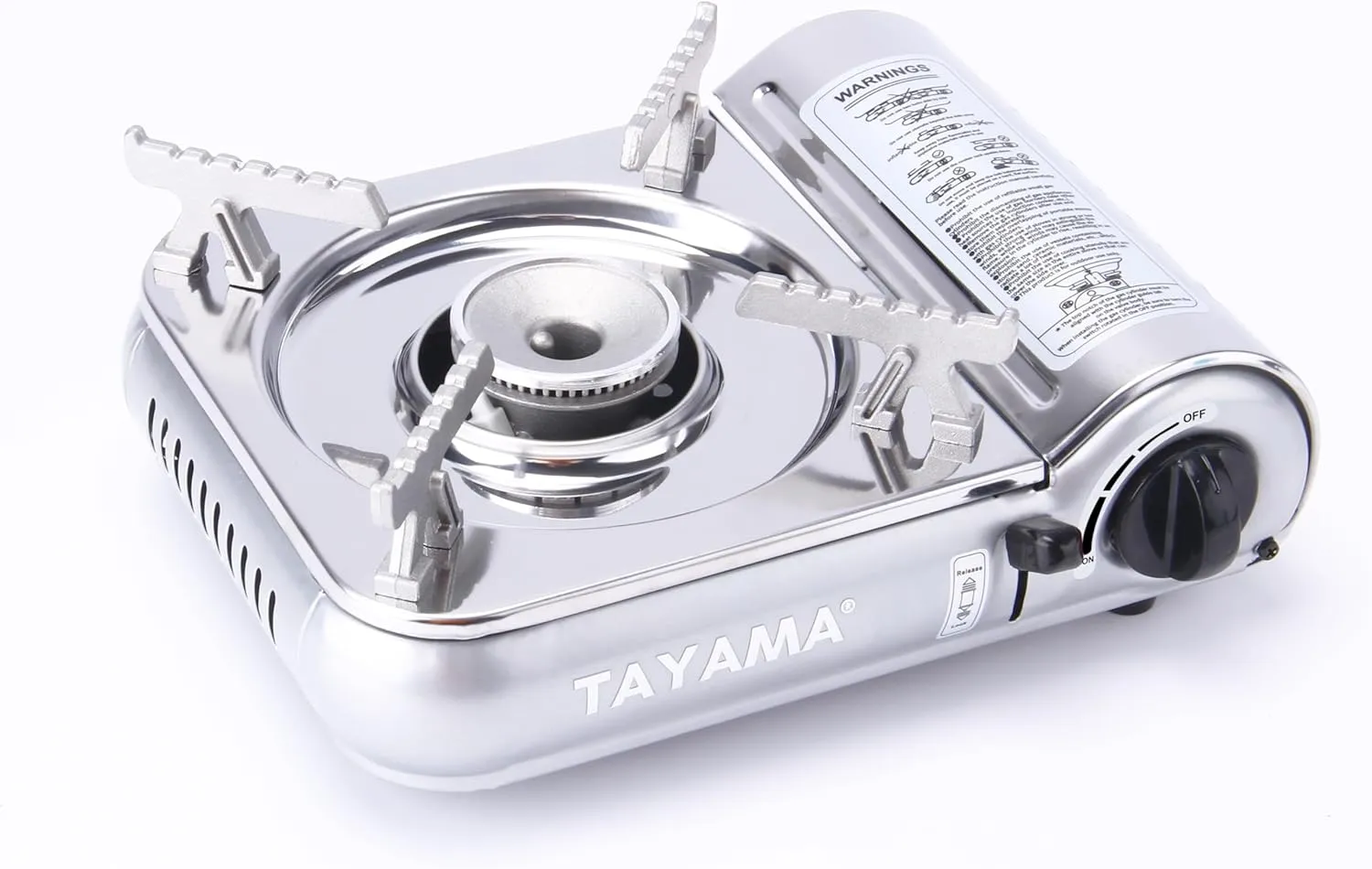 7,000 BTU Mini Stainless Steel Butane Gas Portable Camping Stove