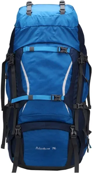 70L Waterproof Hiking Backpack Outdoor Rucksack Trekking Daypack for Camping Hiking Backpacking Climbing with Rain Cover High Capacity
