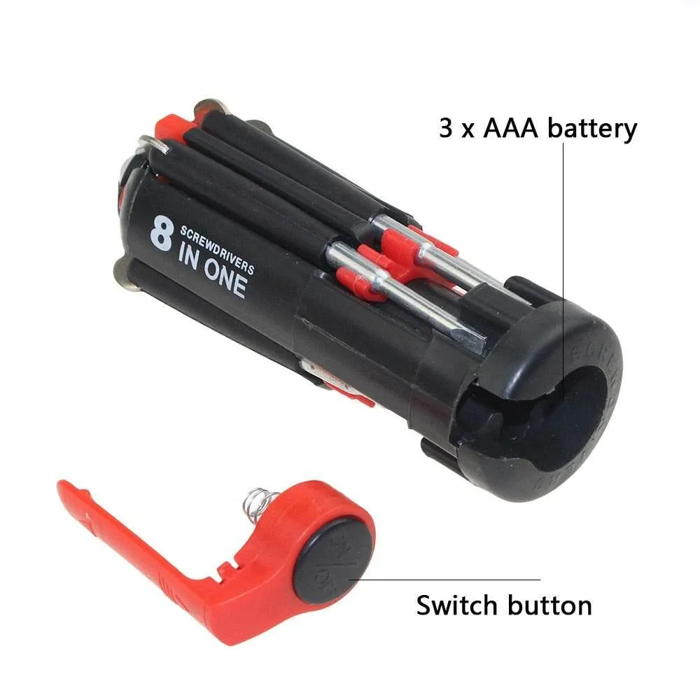 8-in-1 LED Screwdriver Set - Foldable Multi-Tool