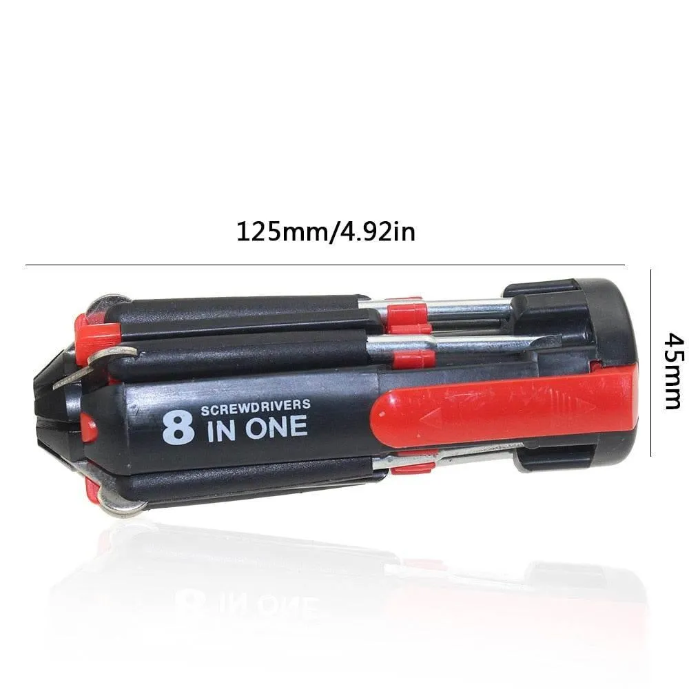 8-in-1 LED Screwdriver Set - Foldable Multi-Tool