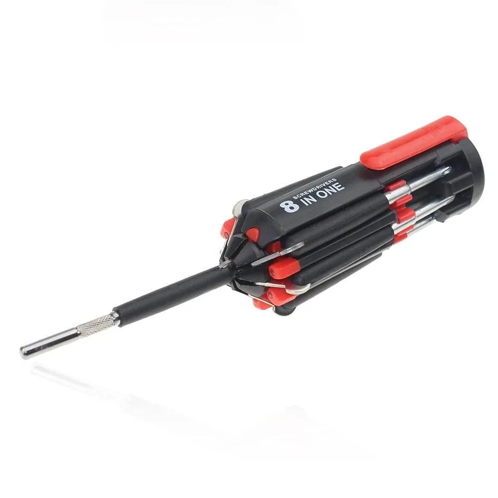 8-in-1 LED Screwdriver Set - Foldable Multi-Tool