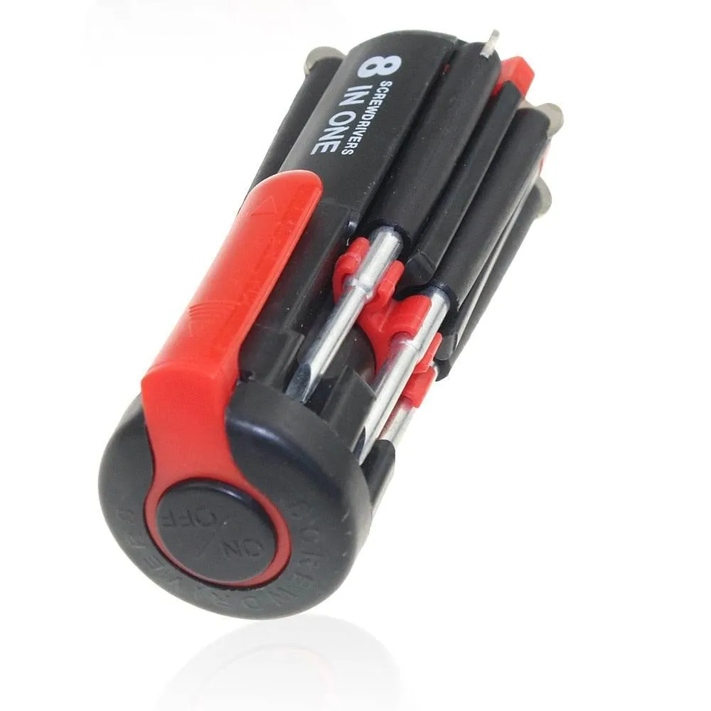 8-in-1 LED Screwdriver Set - Foldable Multi-Tool