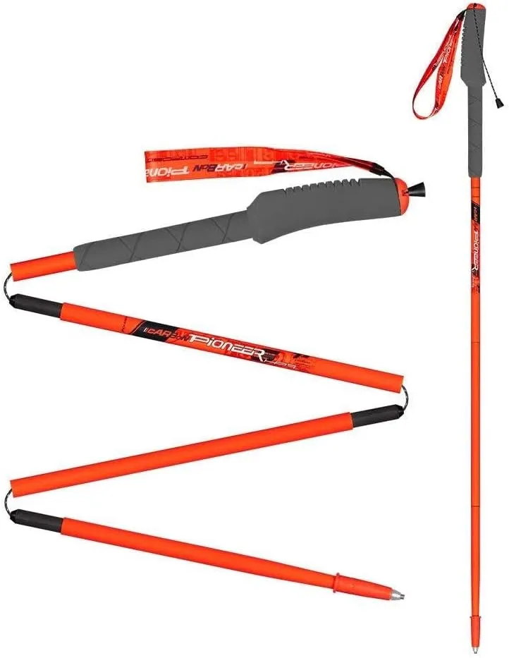 99% Carbon Fiber Ultralight Trekking Poles – Adjustable Collapsible Walking Sticks with Anti-Shock, EVA Ergonomic Handles, Quick Flip-Lock, Tungsten Steel Tip, 1pc Pack