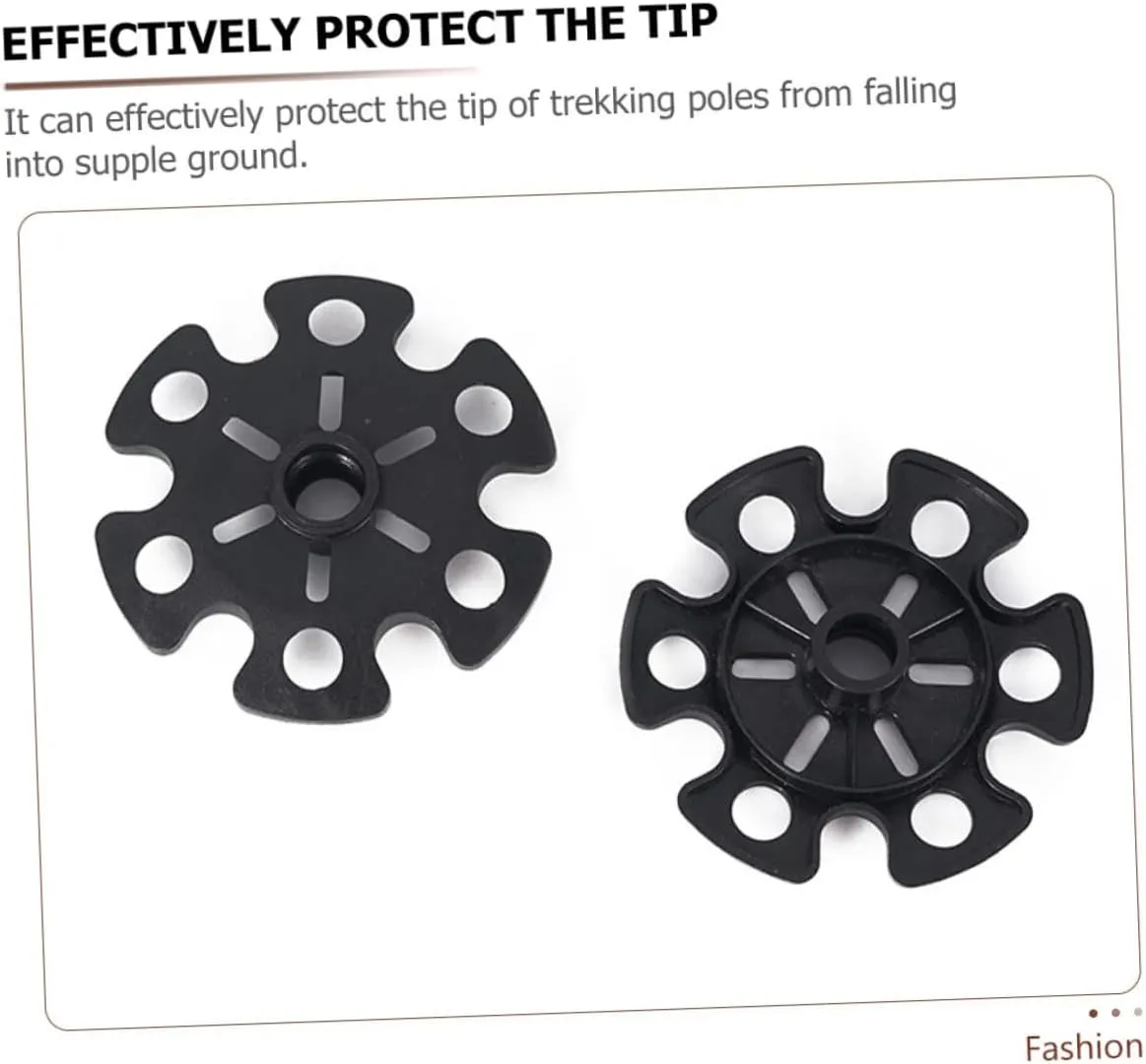 ABOOFAN 24 Pcs Alpenstock Snowflake Walking Stick tip Cover Trekking Pole Tips Cover mudflaps Pole Tip Protector
