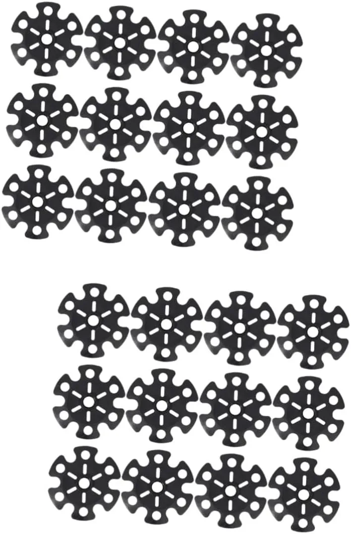 ABOOFAN 24 Pcs Alpenstock Snowflake Walking Stick tip Cover Trekking Pole Tips Cover mudflaps Pole Tip Protector