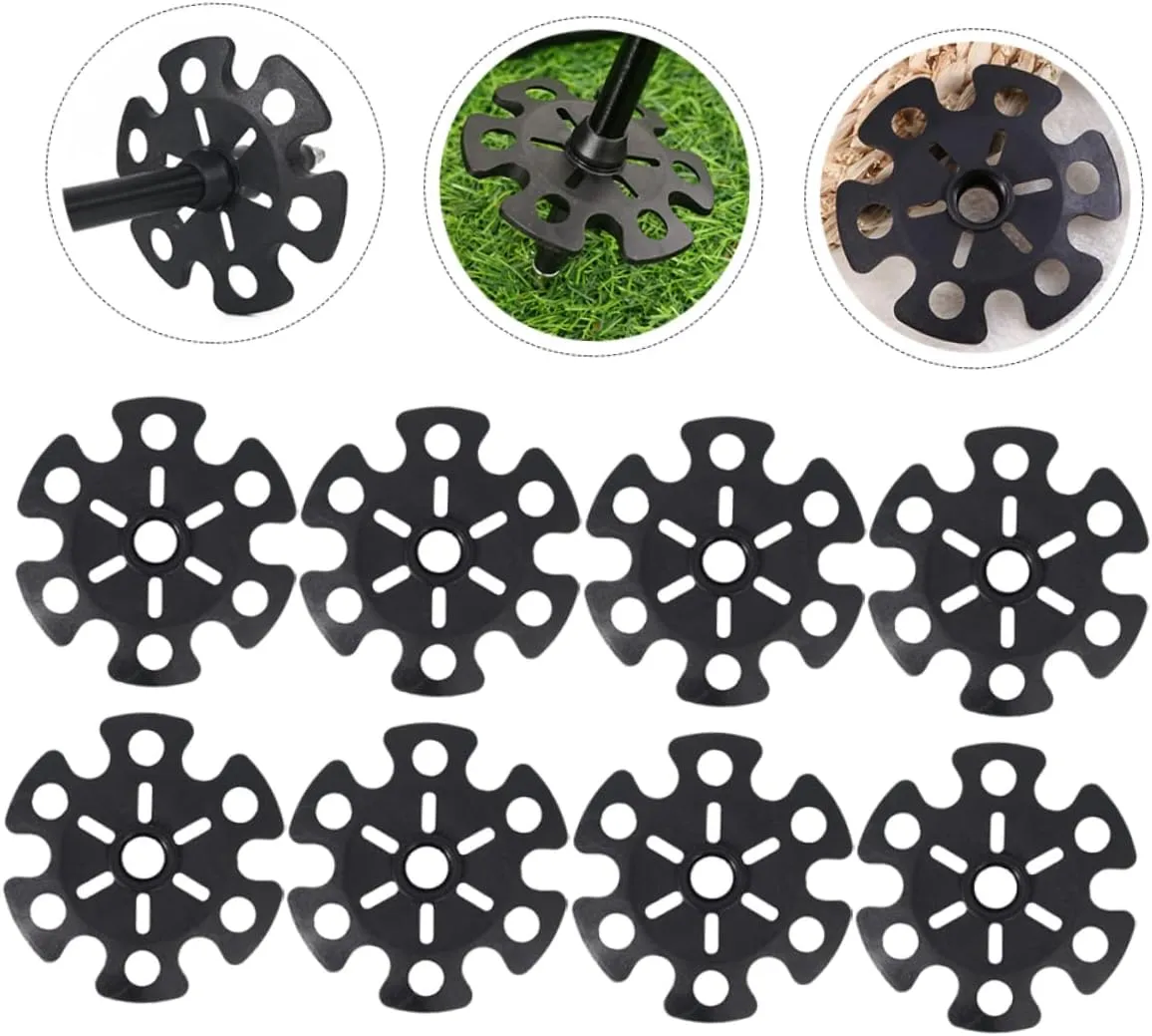 ABOOFAN 24 Pcs Alpenstock Snowflake Walking Stick tip Cover Trekking Pole Tips Cover mudflaps Pole Tip Protector