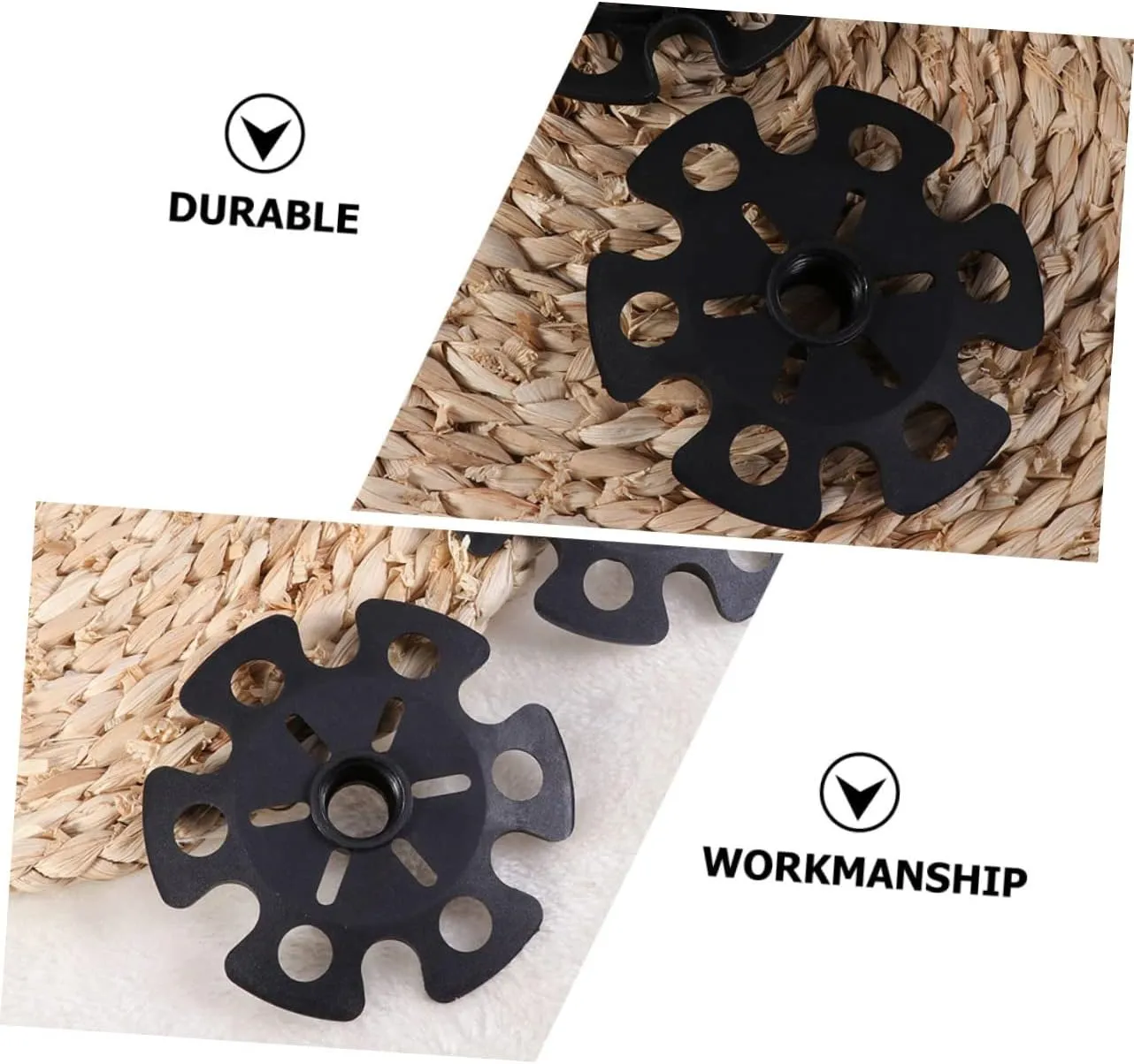 ABOOFAN 24 Pcs Alpenstock Snowflake Walking Stick tip Cover Trekking Pole Tips Cover mudflaps Pole Tip Protector