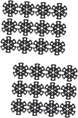 ABOOFAN 24 Pcs Alpenstock Snowflake Walking Stick tip Cover Trekking Pole Tips Cover mudflaps Pole Tip Protector