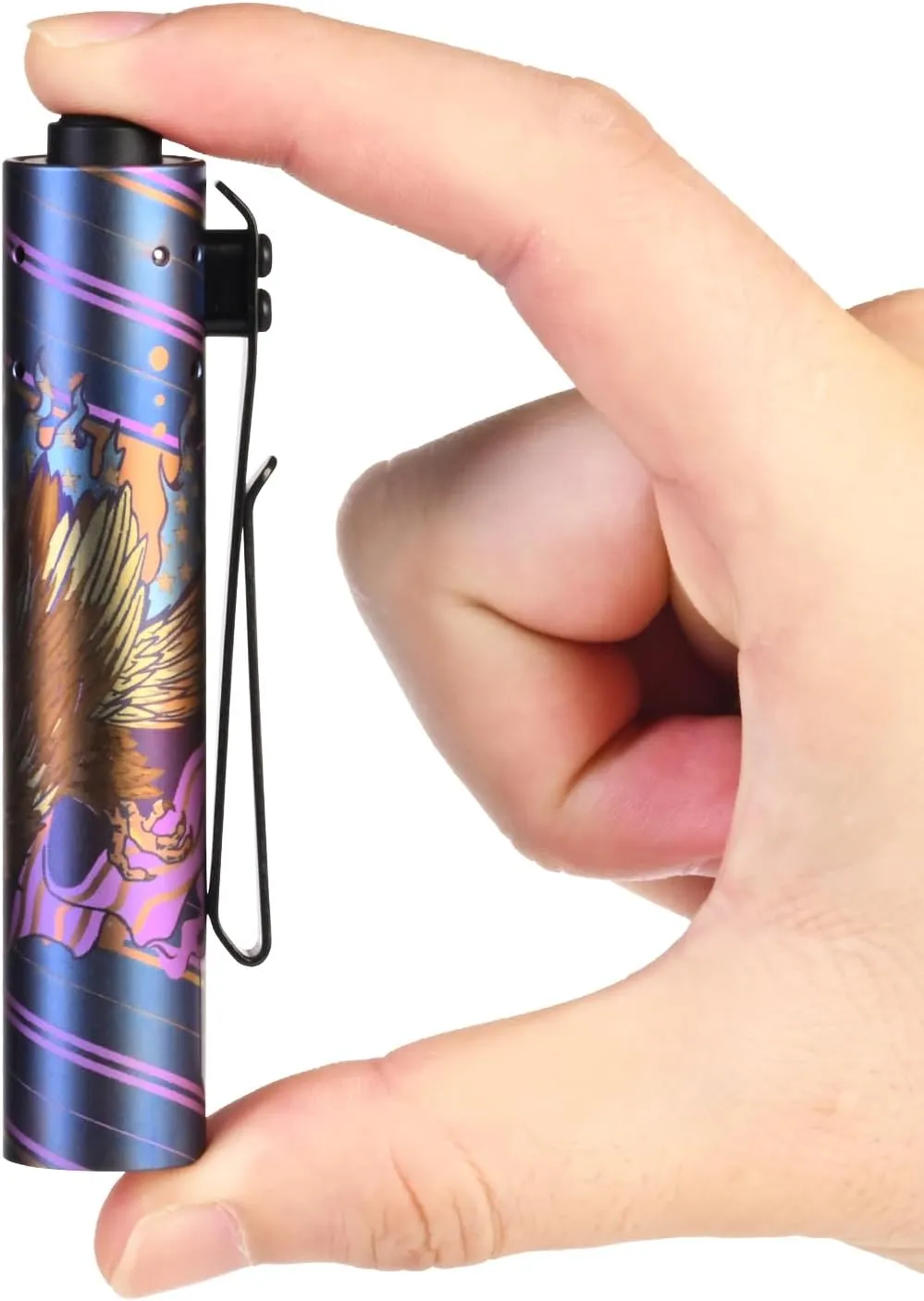 ACEBEAM Rider RX 700 High Lumens EDC AA Flashlight Rechargeable, Pocket LED Flashlight with Clip, Super Bright Mini Flash Light, 519A-V1 LED 90  High CRI Small Flashlight for Camping, Home