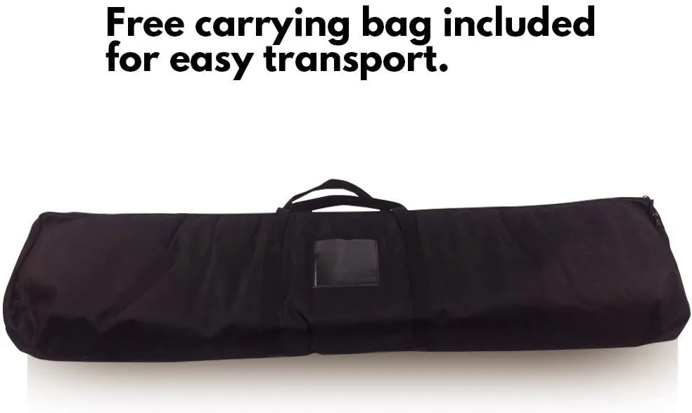 Adjustable Banner Stand with Carrying Bag, Step and Repeat Backdrop Stand for Photo Booths, Trade Shows, Birthday Parties, Studios, Weddings, Special Events (Hardware Only, 10' W 8'H)