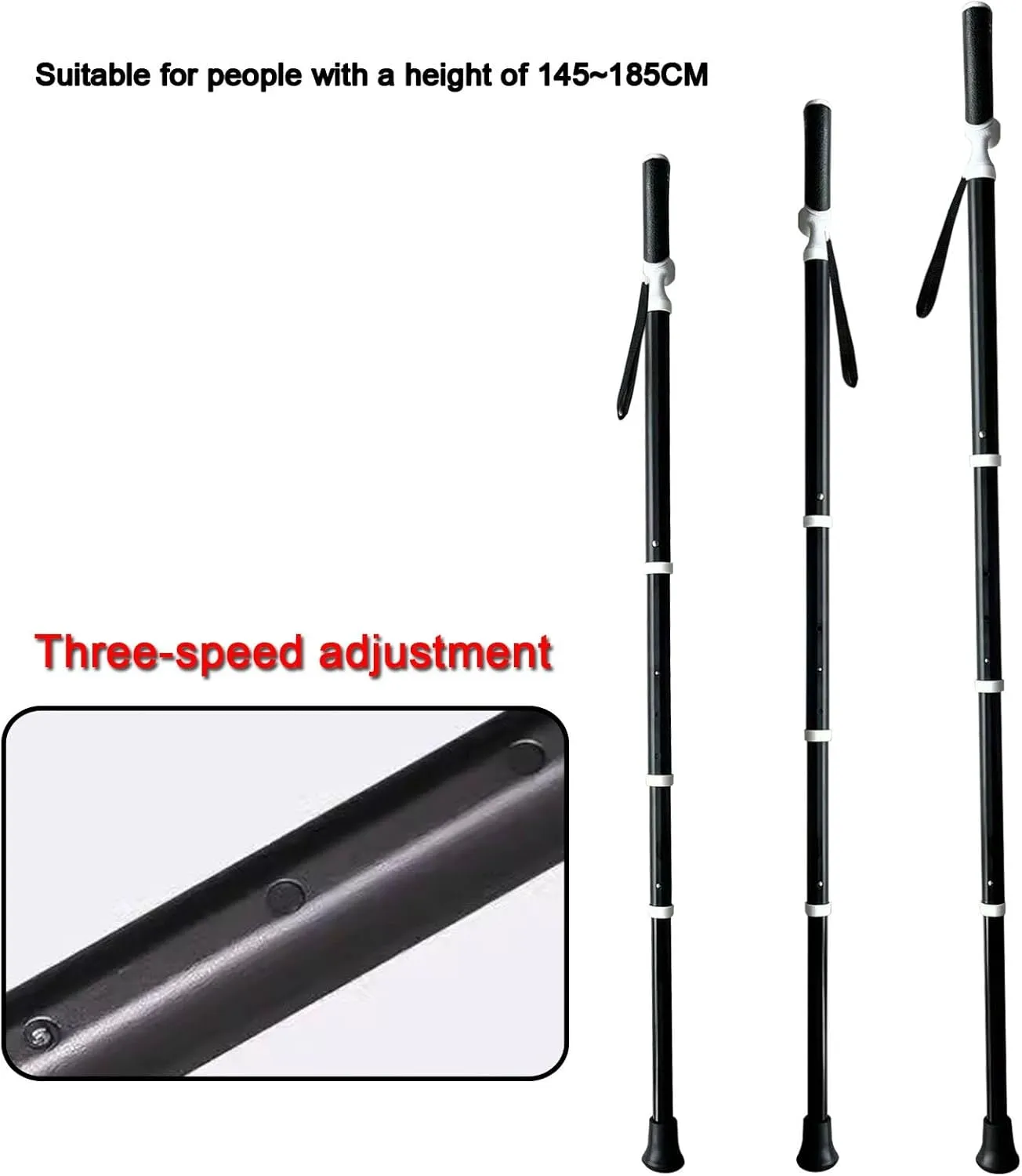Adjustable Hiking Poles for Man Walking Sticks for Elderly Nordic Walking Trekking Poles Trekking Sticks with Quick Lock System