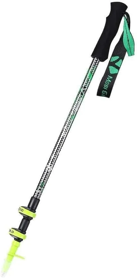 Adjustable Telescopic Hiking/Walking Poles - Lightweight, Durable, Shock Absorption System with Cork Handle and Carbon Tungsten Steel Tip, 65-135cm