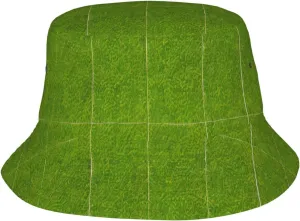 Adult Fisherman hat, Visor Bucket hat, Gardening, Beach, Camping, Fishing Protection Eyes and Skin Green Grassland Print