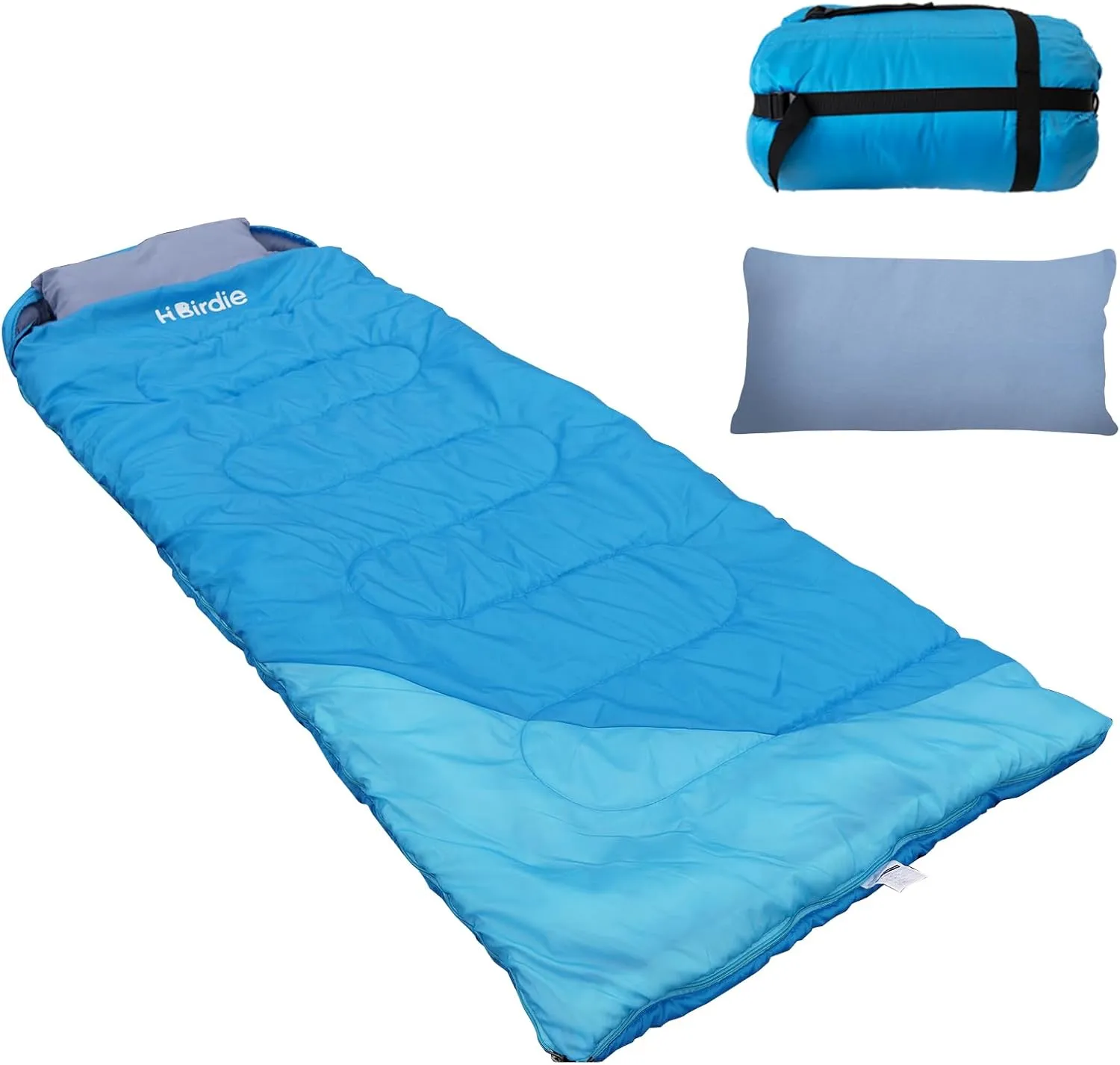 Adult Sleeping Bag with Pillow Comfortable Durable & Waterproof Lightweight for Adults Kids Spring Summer Autumn 3 Seasons Travel Camping Outdoor