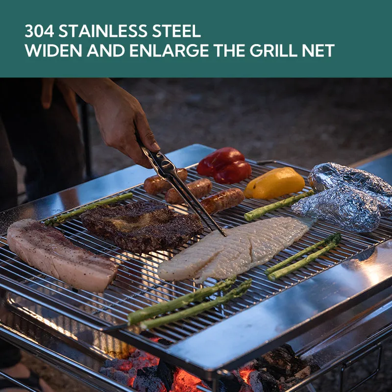 AI-powered 20X13In Fire MT-035 Grill Pit Campingmoon All-in-one solution